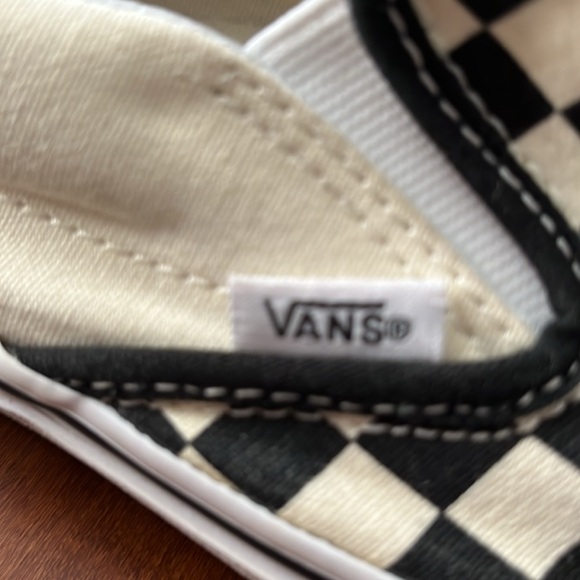 Vans Classic Slip-On Checkerboard black and white womens size 10 men’s 8.5 - Picture 8 of 11
